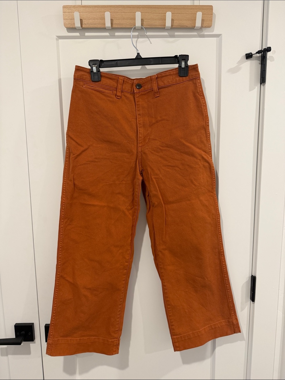 Madewell Orange Wide-Leg Pants